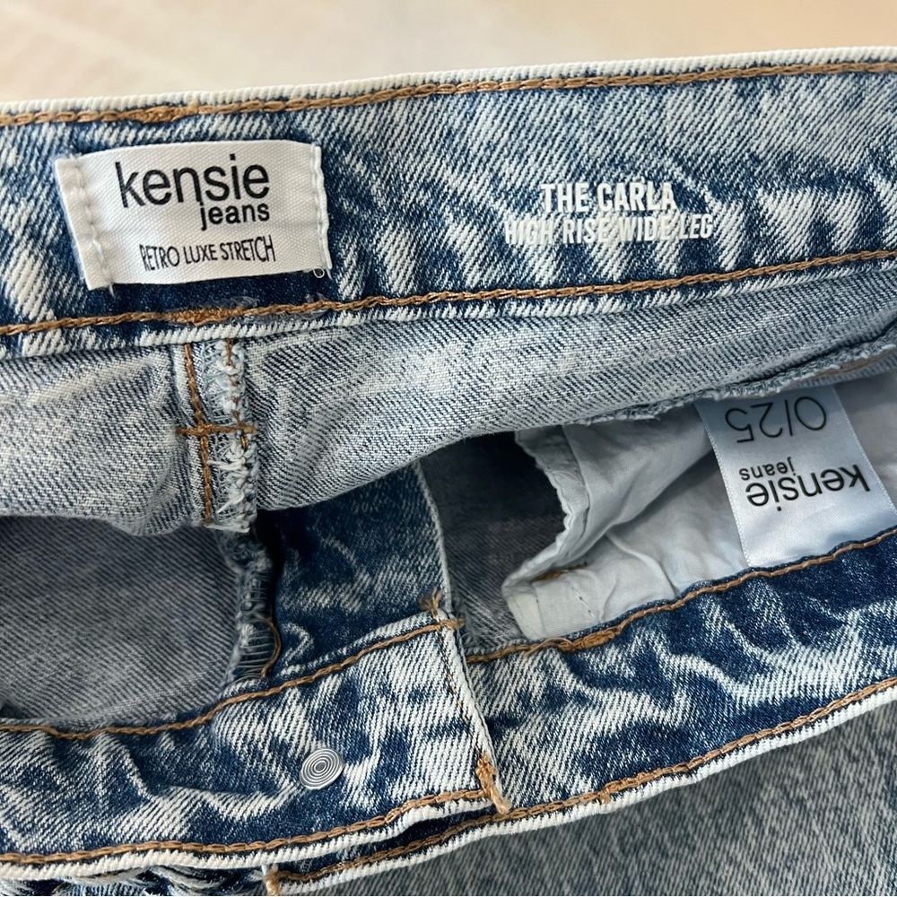 Kensie High Rise Wide Leg Jeans. - Picture 8 of 16